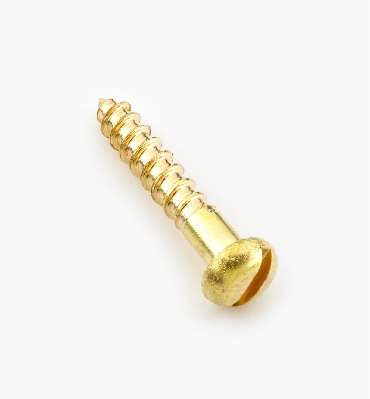 91Y0505 - #5, 3/4" Round Brass Screws, pkg. of 100