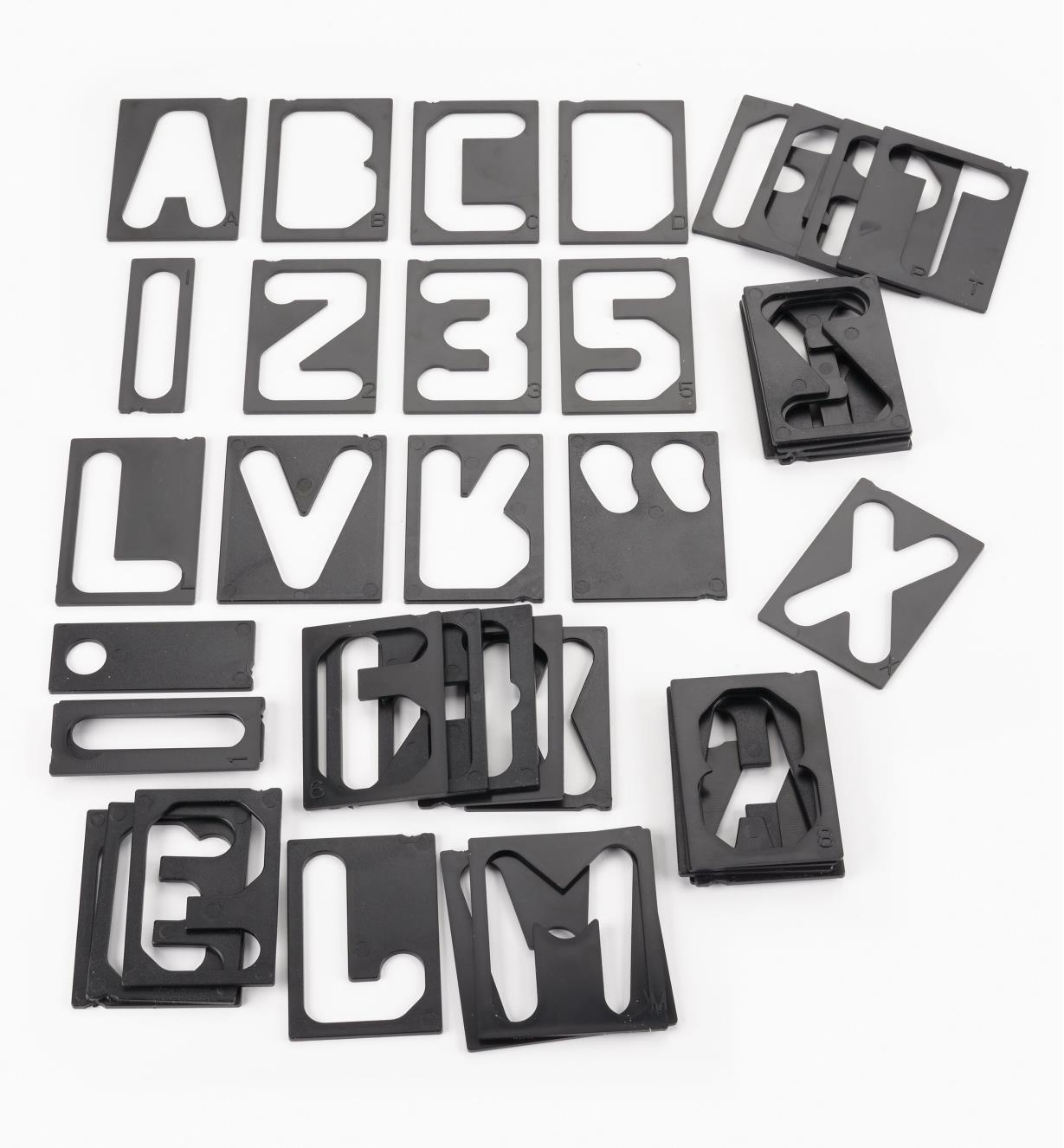 Router Letter Template Set Lee Valley Tools