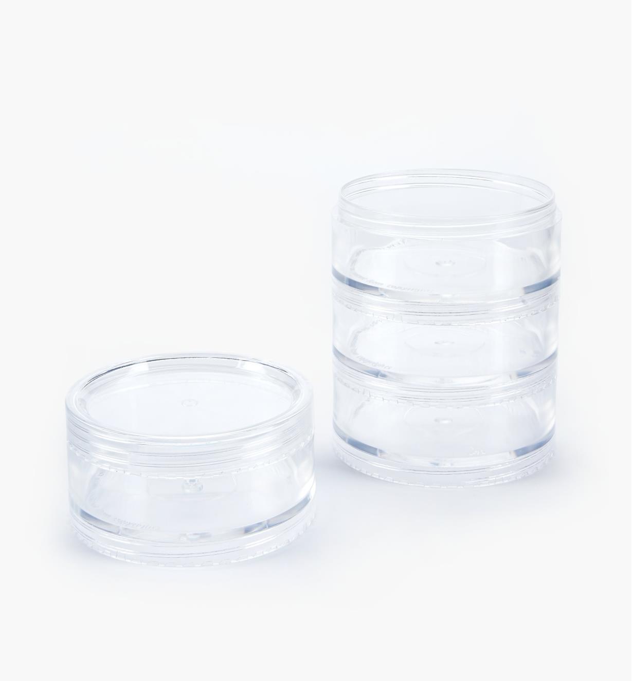 99W0270 - 70mm Jars, stack of 4