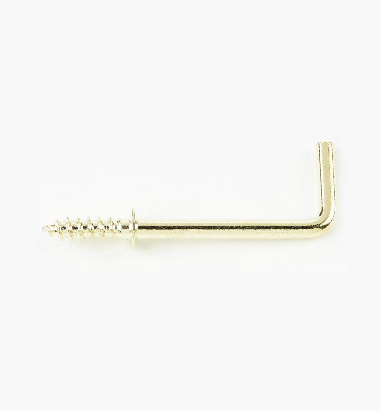 00S5604 - 1 1/4" Brass-Plated Square Hooks (50)