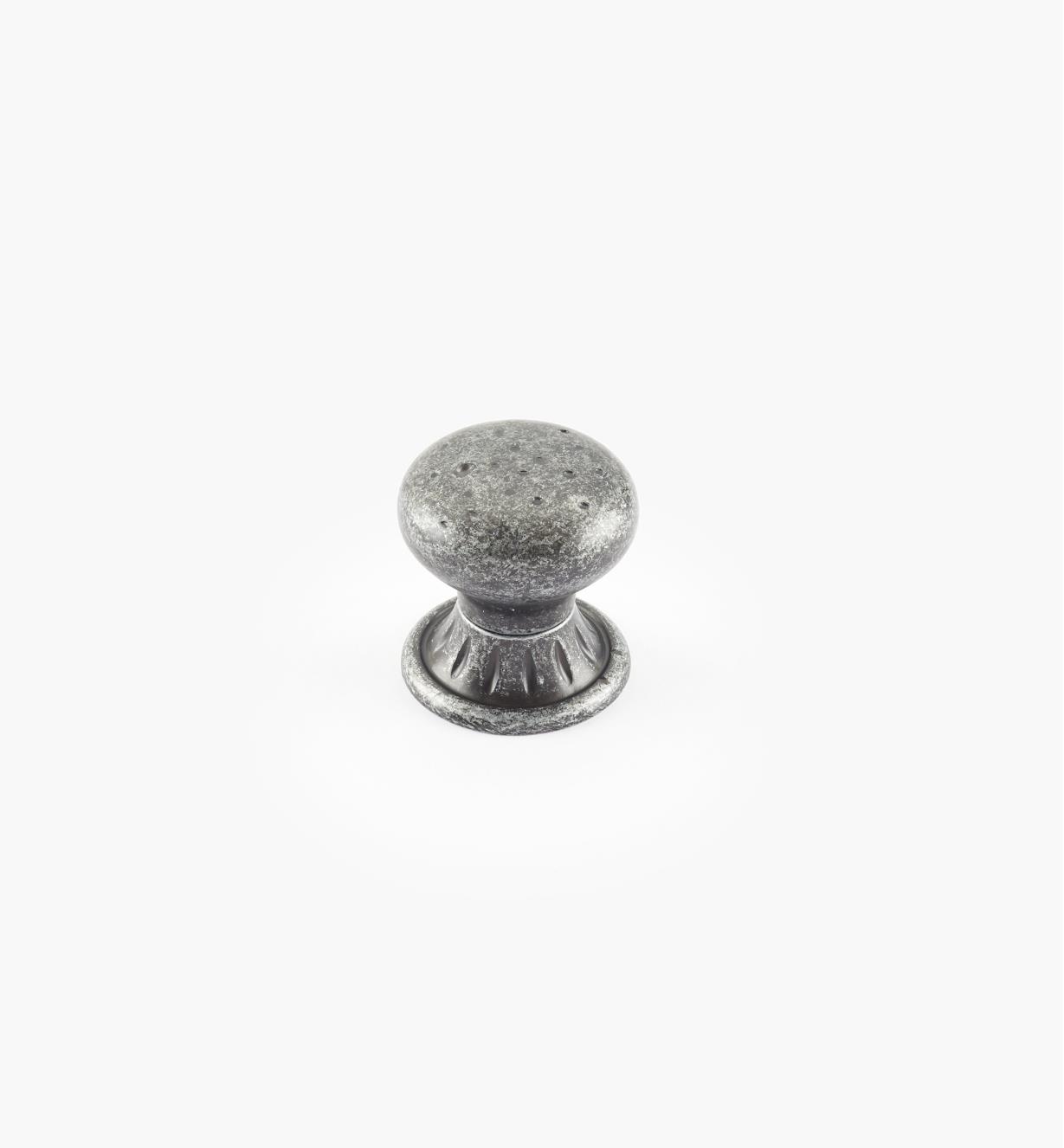 02A2624 - Ambrosia 1 1/4" x 1 1/4" Wrought Iron Round Knob