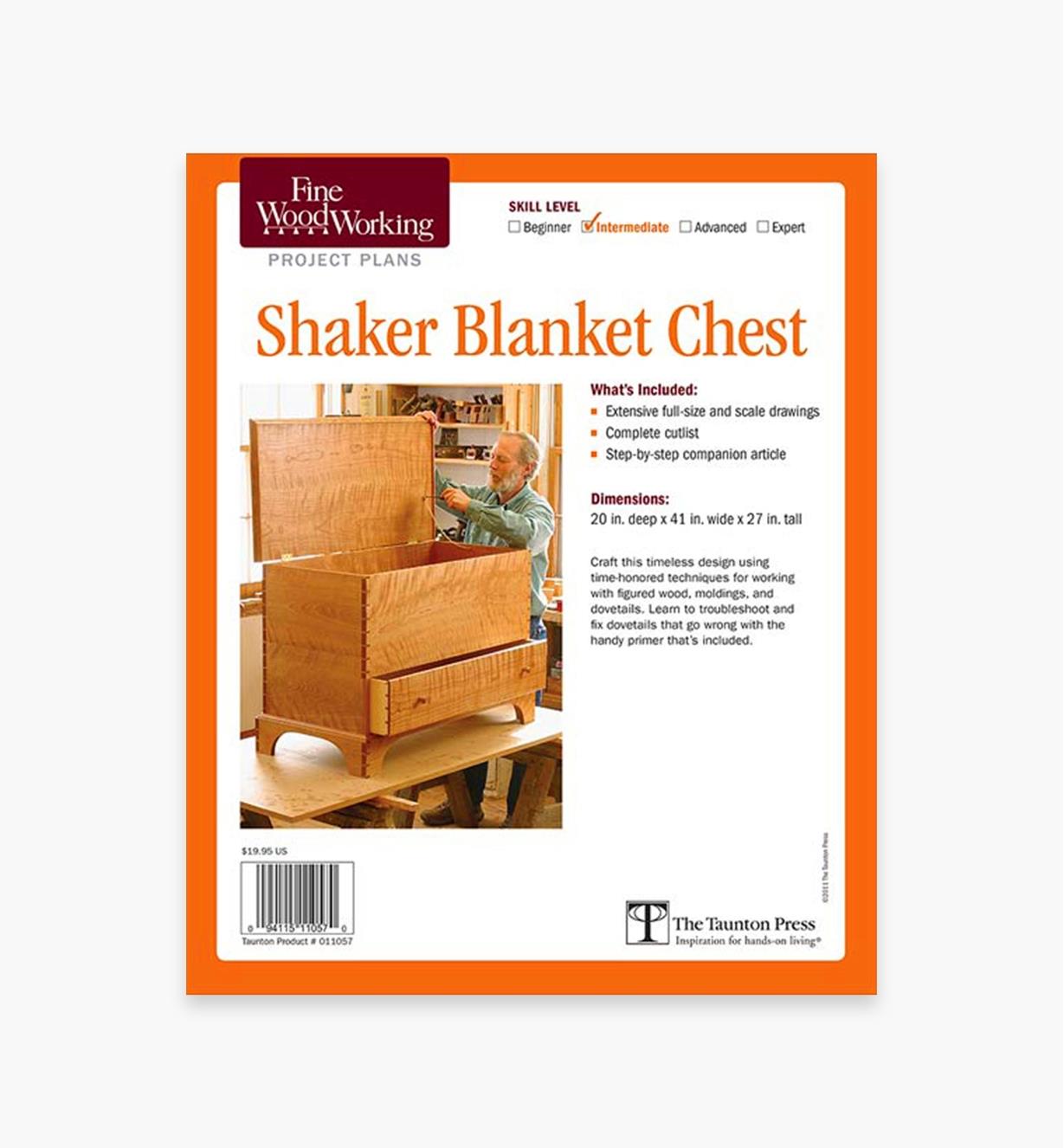 73L2510 - Shaker Blanket Chest Plan