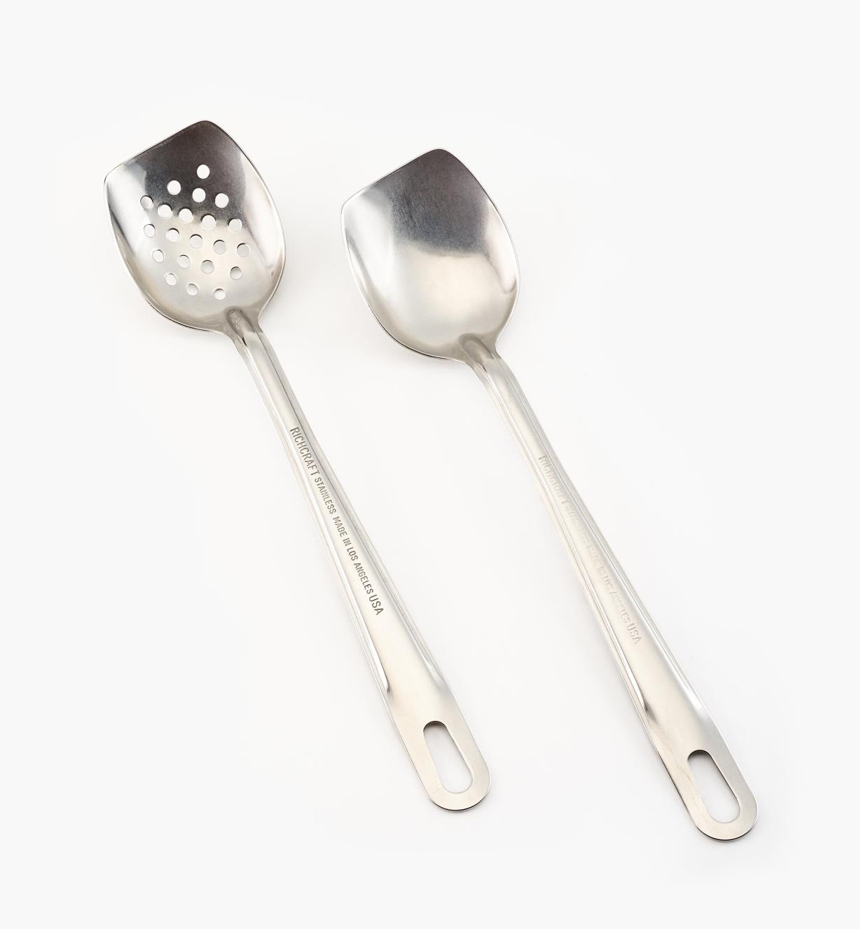 EV255 - Slanted Pot Spoons, pair