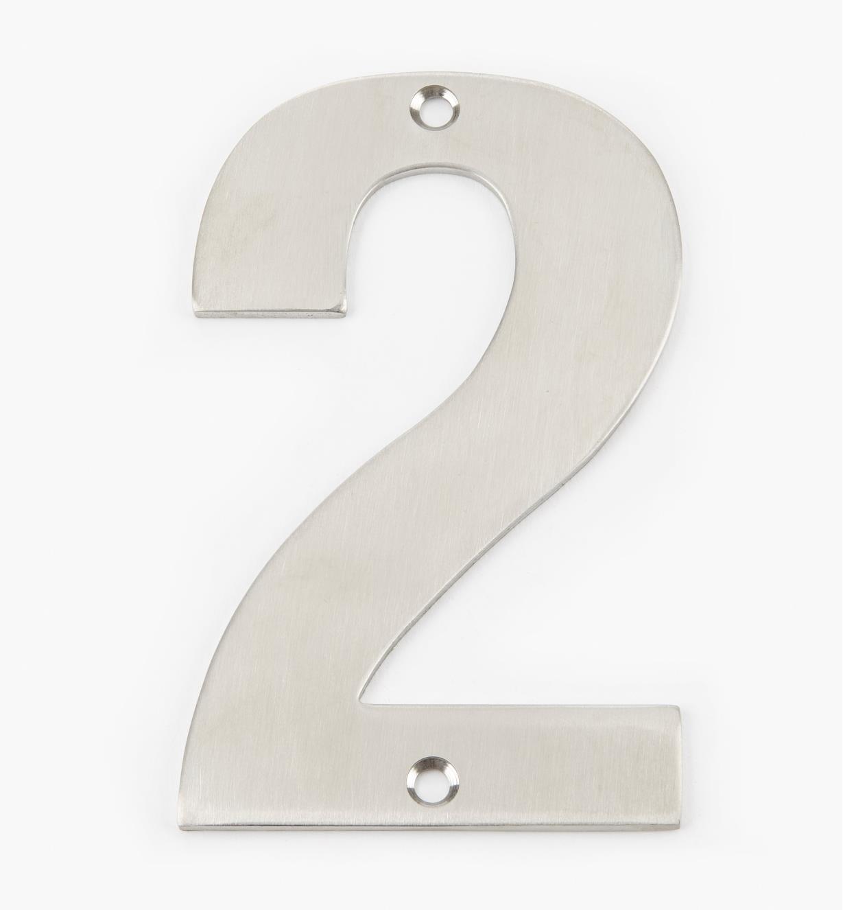 00W0892 - 130mm Stainless-Steel House Number - 2