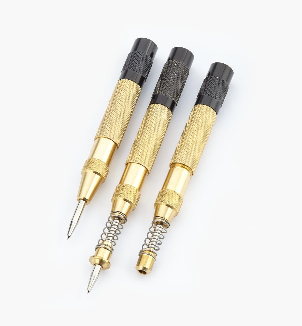 Details about   3Pcs Chisel Spring Loaded Marking Hole Centre Punch High-carbon SteelHand Tools 