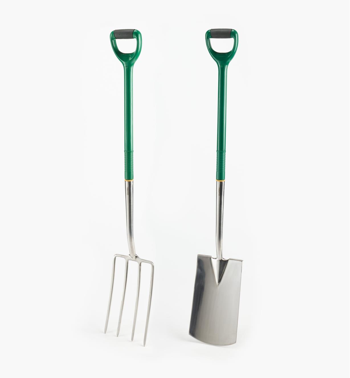 PG243 - Digging Spade & Fork,Steel Handle, pair