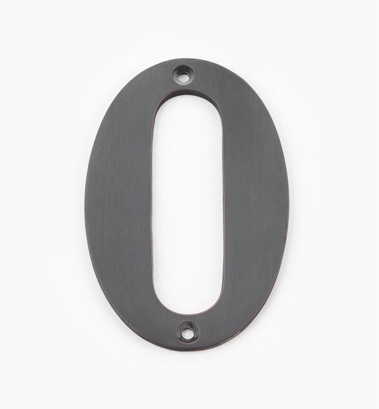 00W0570 - 4" Standard Oil-Rubbed Bronze Number - 0