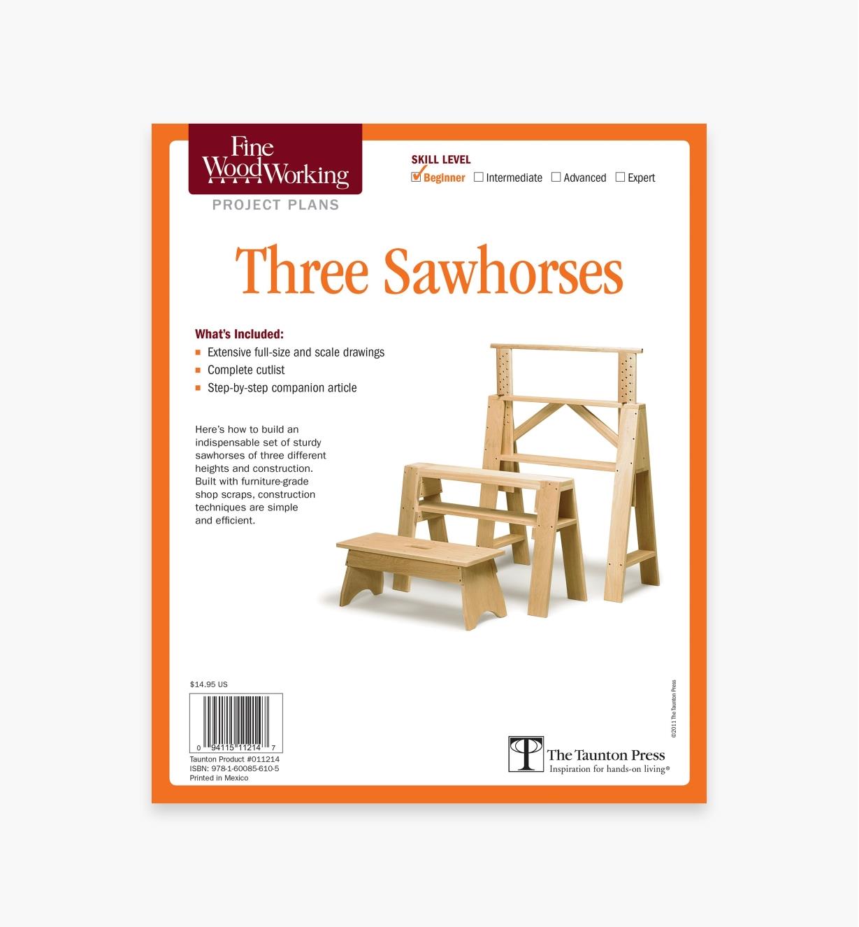 73L2538 - Three Sawhorses Plan