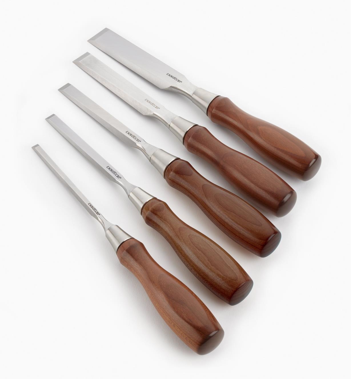 05S2050 - Set of all 5 Veritas O1 Bench Chisels
