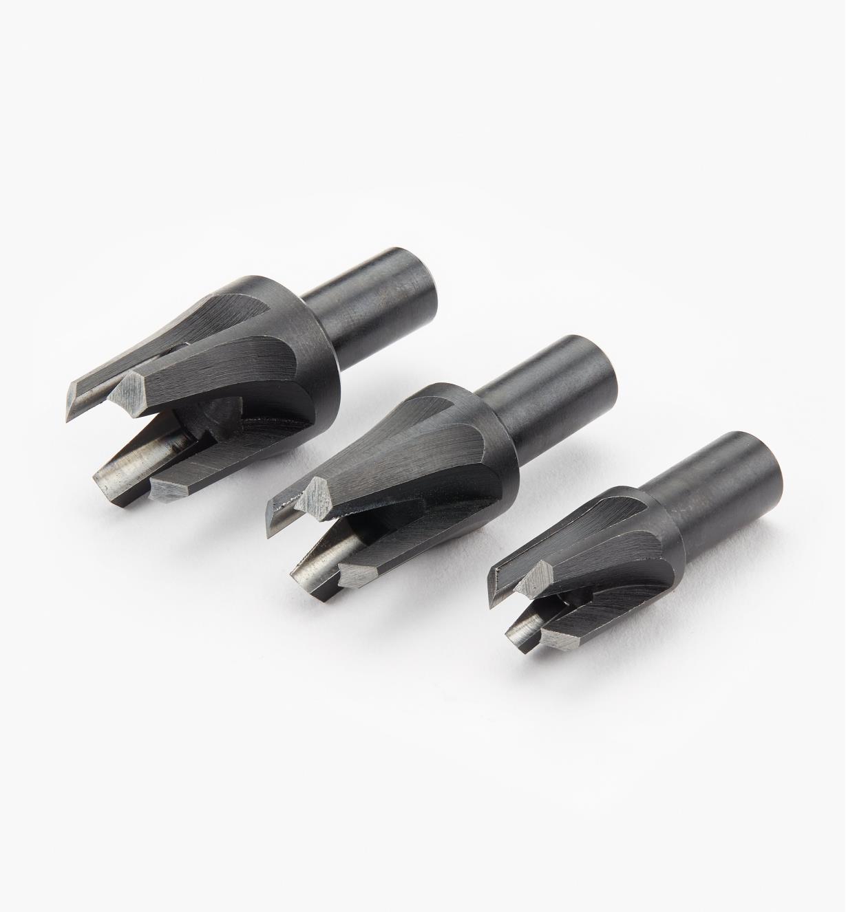 05J0510 - Set of 3 Imperial Veritas Tapered Snug-Plug Cutters (1/4", 3/8", 1/2")
