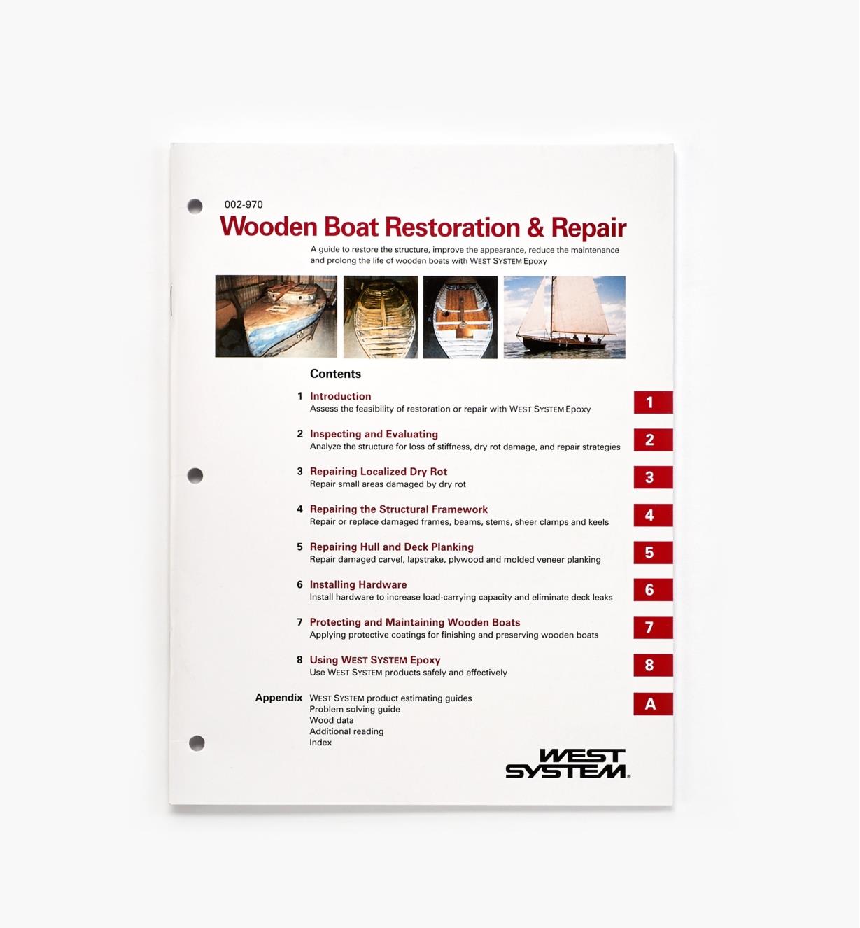 54Z2201 - Brochure Wooden Boat Restoration & Repair – en anglais seulement