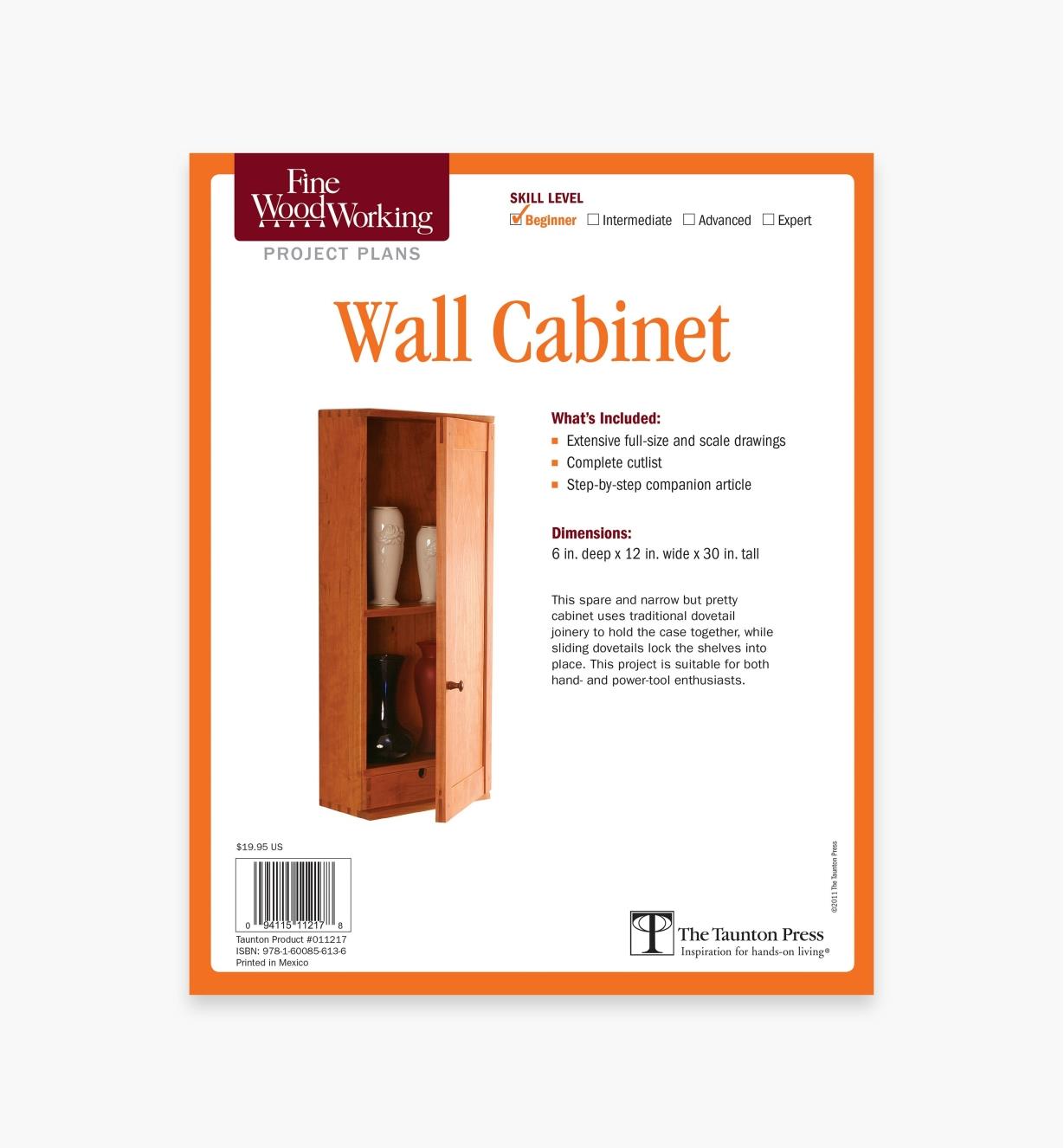73L2542 - Wall Cabinet Plan