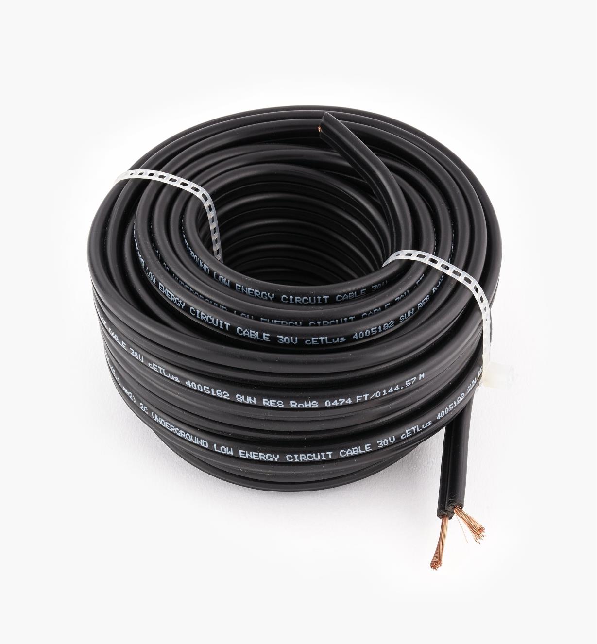 00U4461 - 14ga. Stranded Two-conductor Outdoor-Rated Wire, 26.2' (8m)