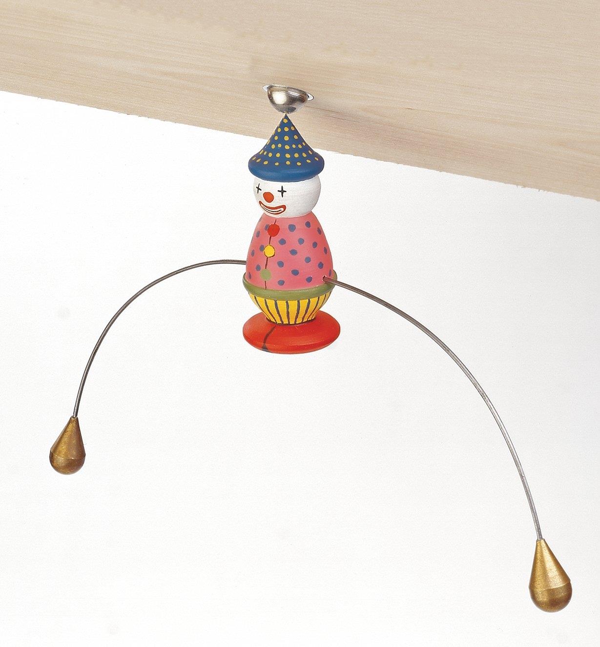 Clown mobile made with a Hemispherical Magnet