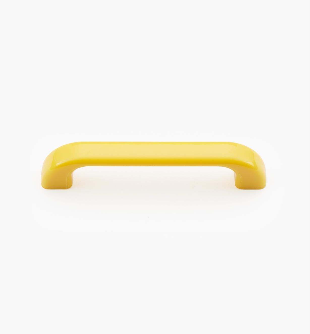 00W3613 - Poignée-fil ovale  en plastique, jaune, 4 5/8 po