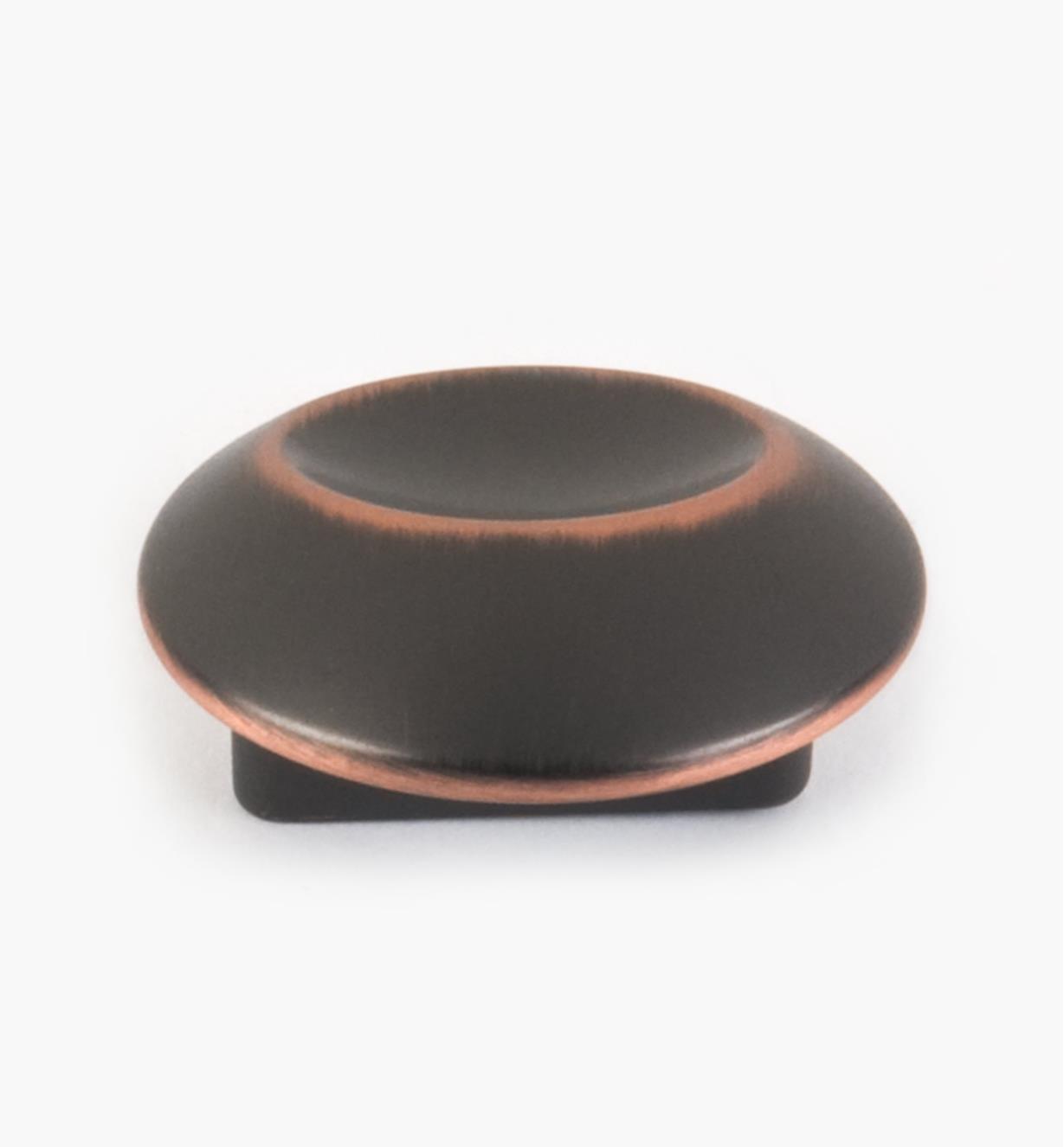 03W2282 -  Oil-Rubbed Bronze Highlight Finish 1 1/4" Off-Center Knob, each
