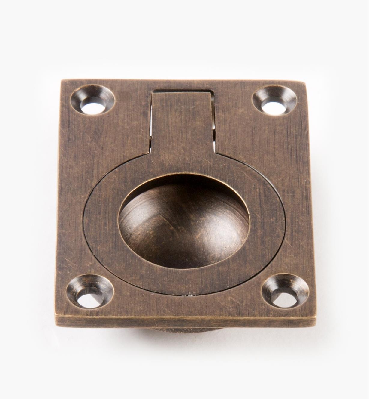 00A1834 - Campaign-Style 1 1/2" × 1 15/16" Rectangular Ring Pull