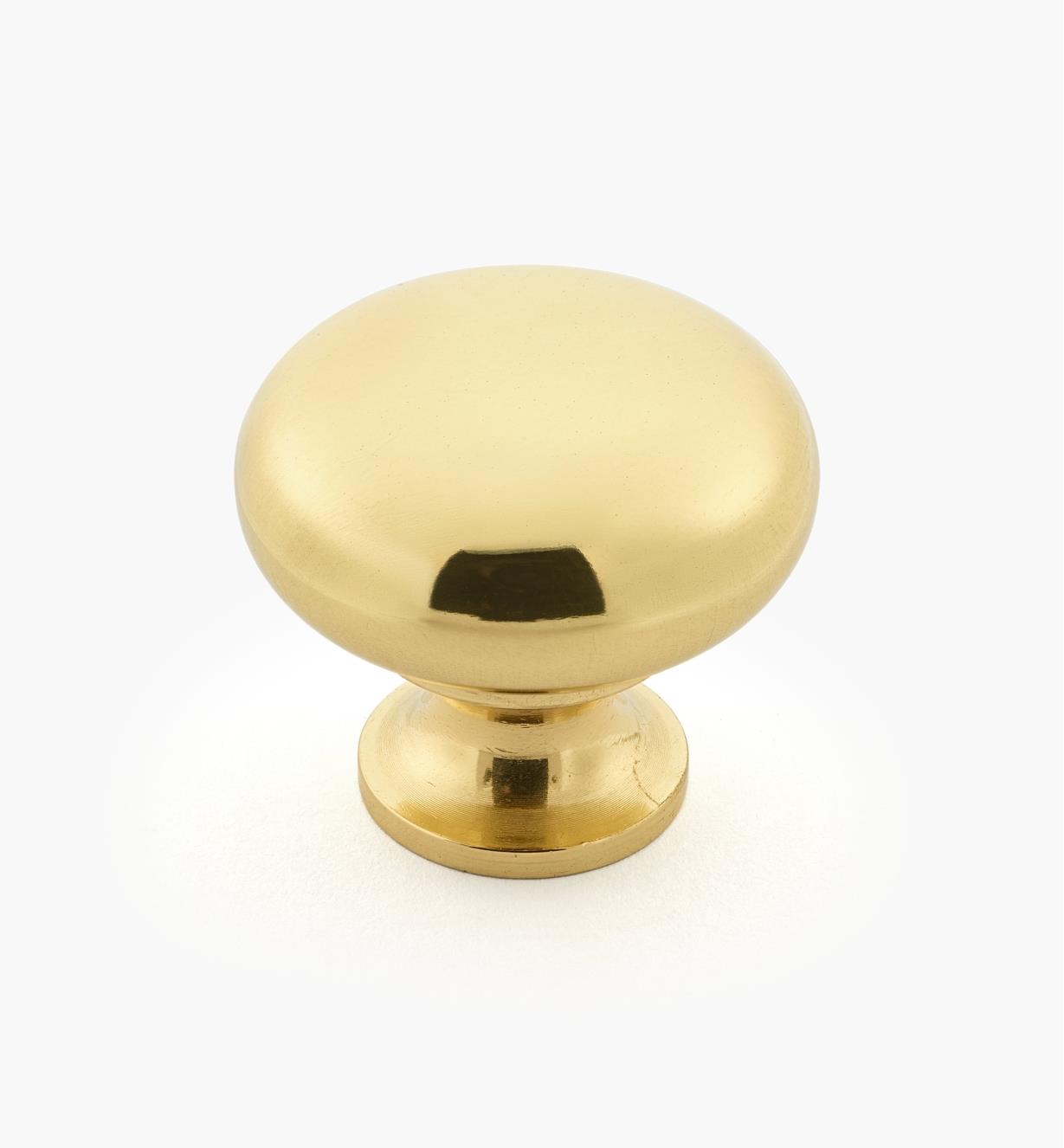 01W1501 - Square Polished Brass Knob