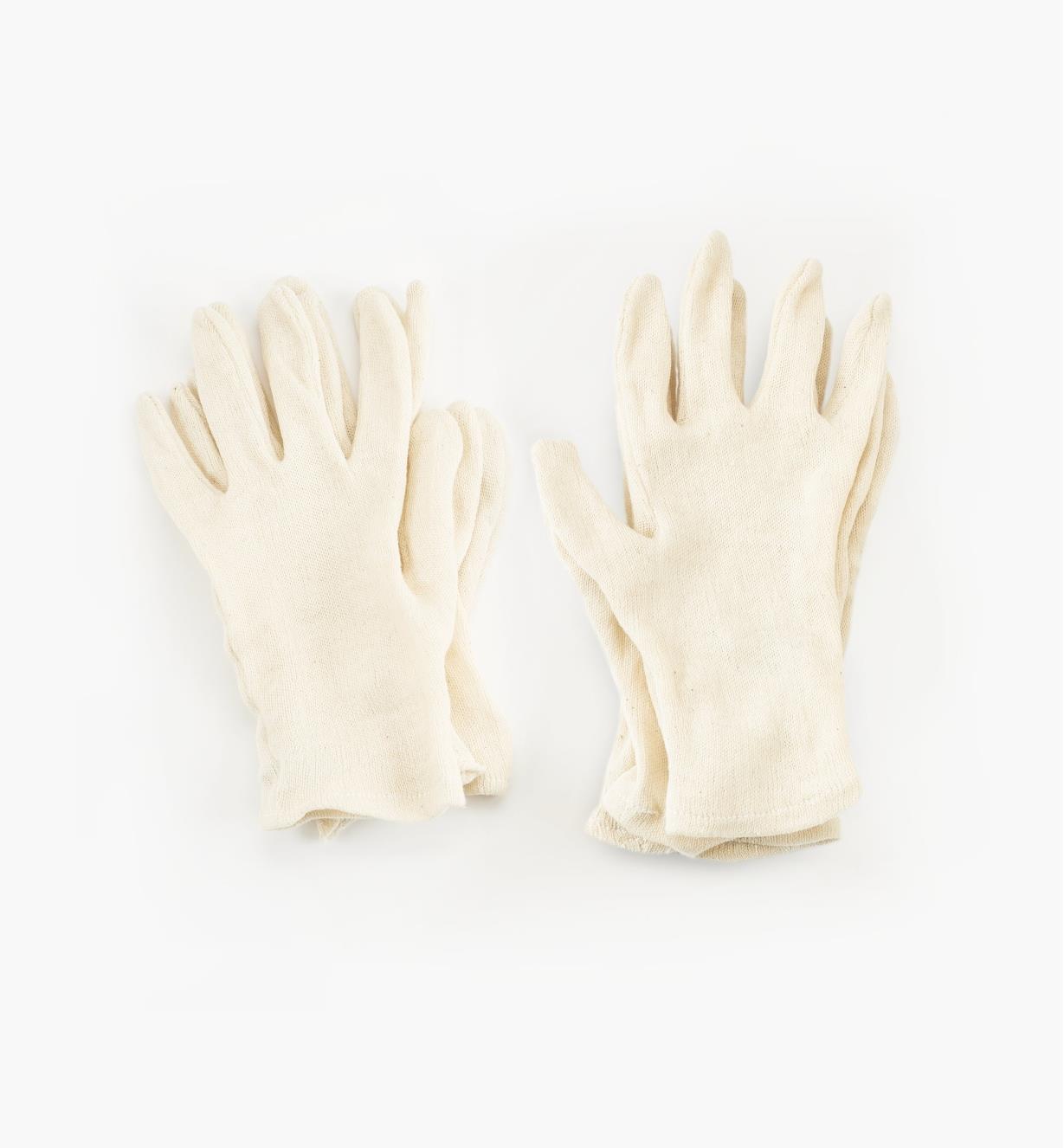 67K9101 - Sous-gants en coton pour femme, 3 paires