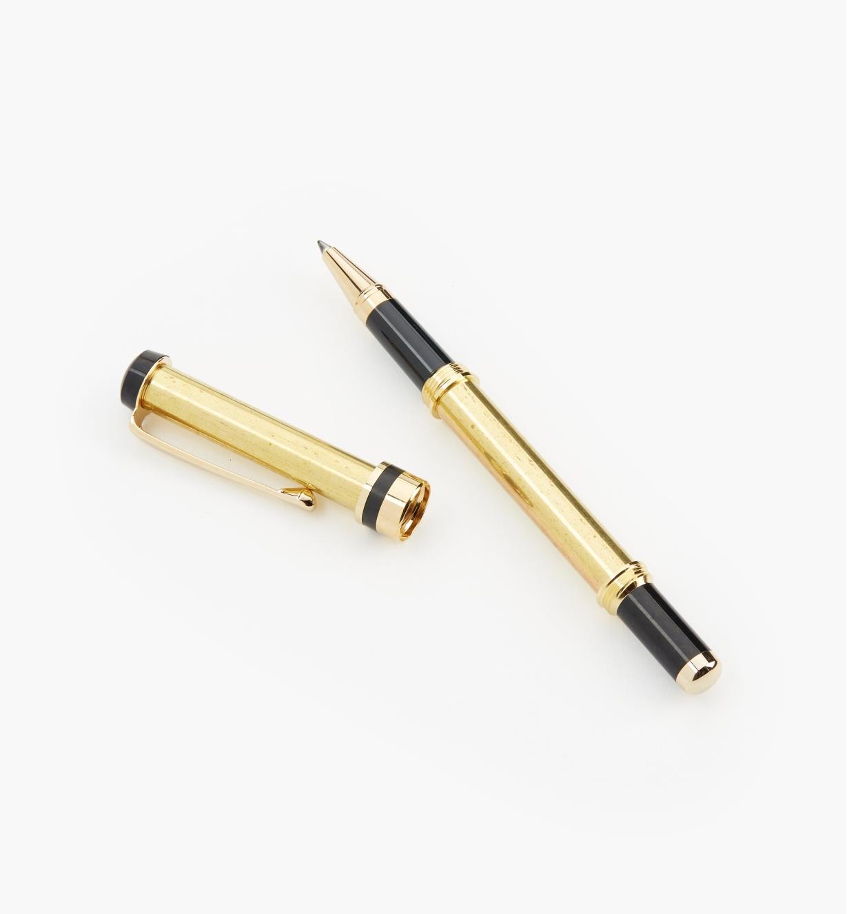 88K7750 - Flat-Top Rollerball Pen, Gold