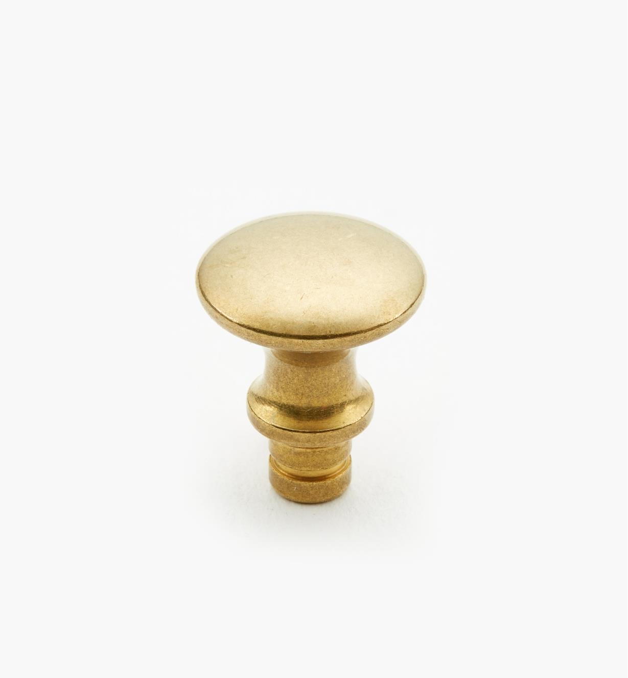 05H2204 - 1/2" x 7/16" Lee Valley Small Turned Brass Knob (5/8")