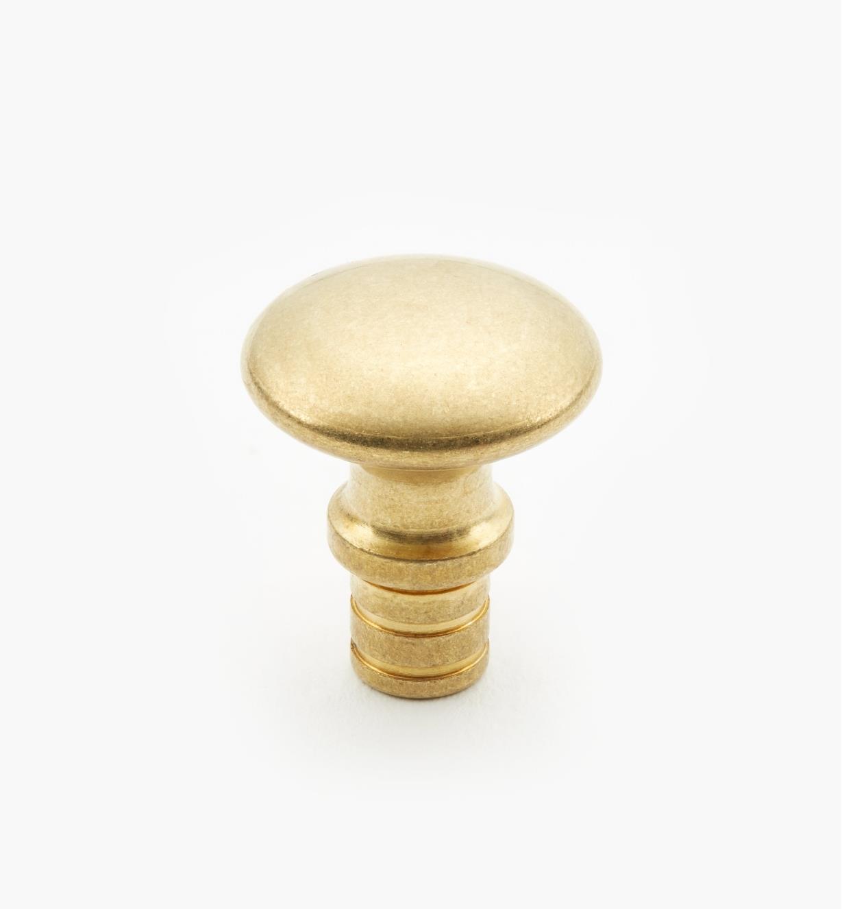 05H2206 - 5/8" x 7/16" Lee Valley Small Turned Brass Knob (3/4")