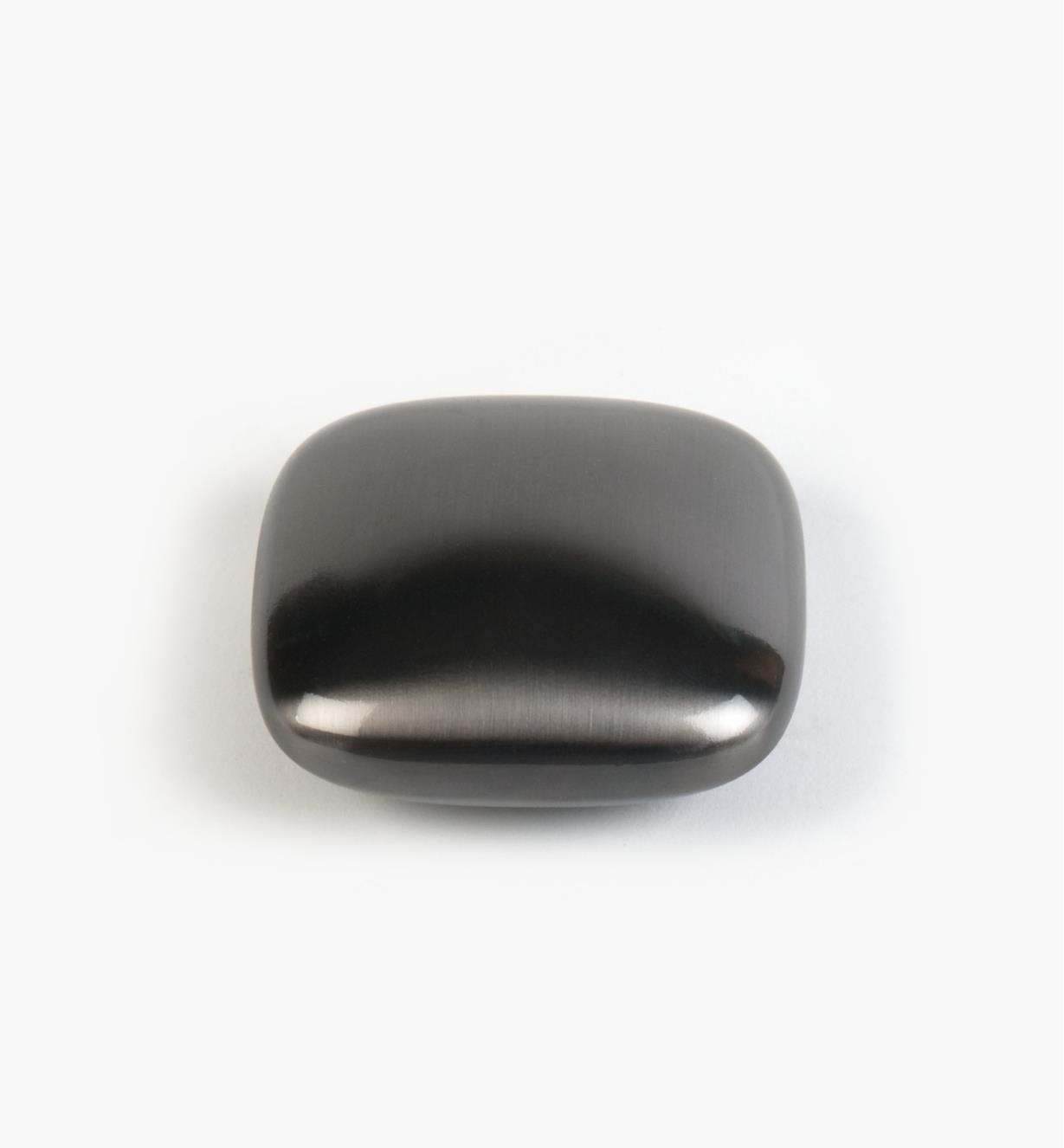 01G1621 - Bouton carré Galet, fini nickel noir, 32 mm