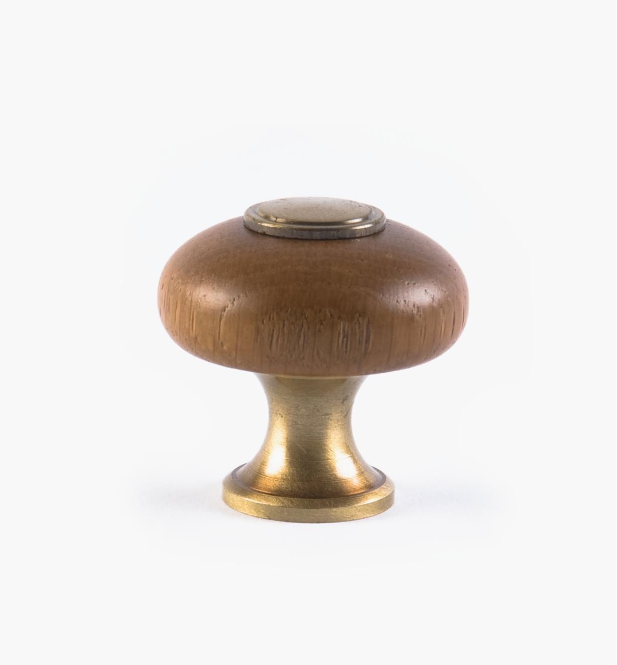 01W2750 - Oak/Brass Knob