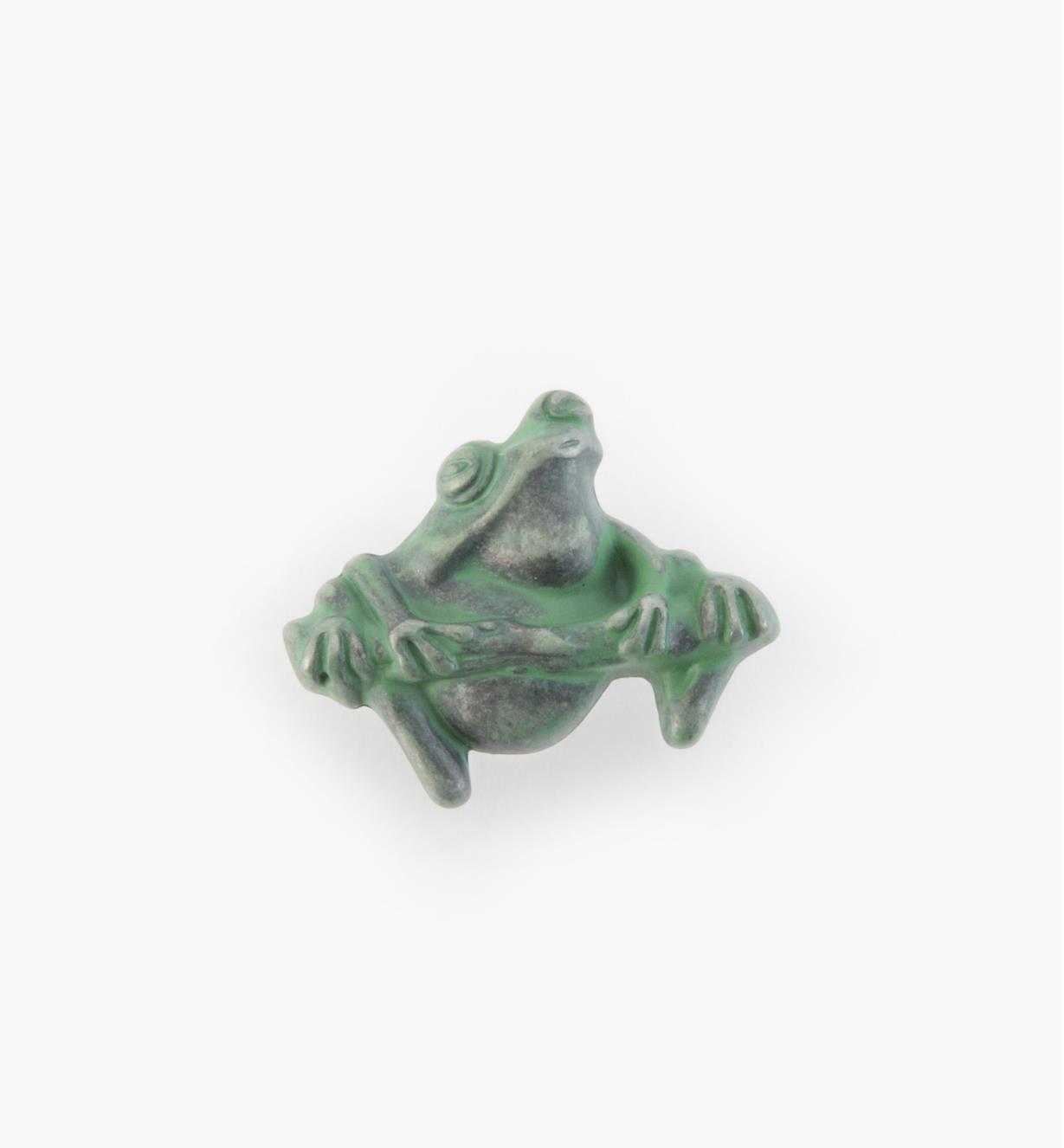 03W2816 - Bouton grenouille, Whimsical, vert-de-gris, 1 5/8 po, l'unité