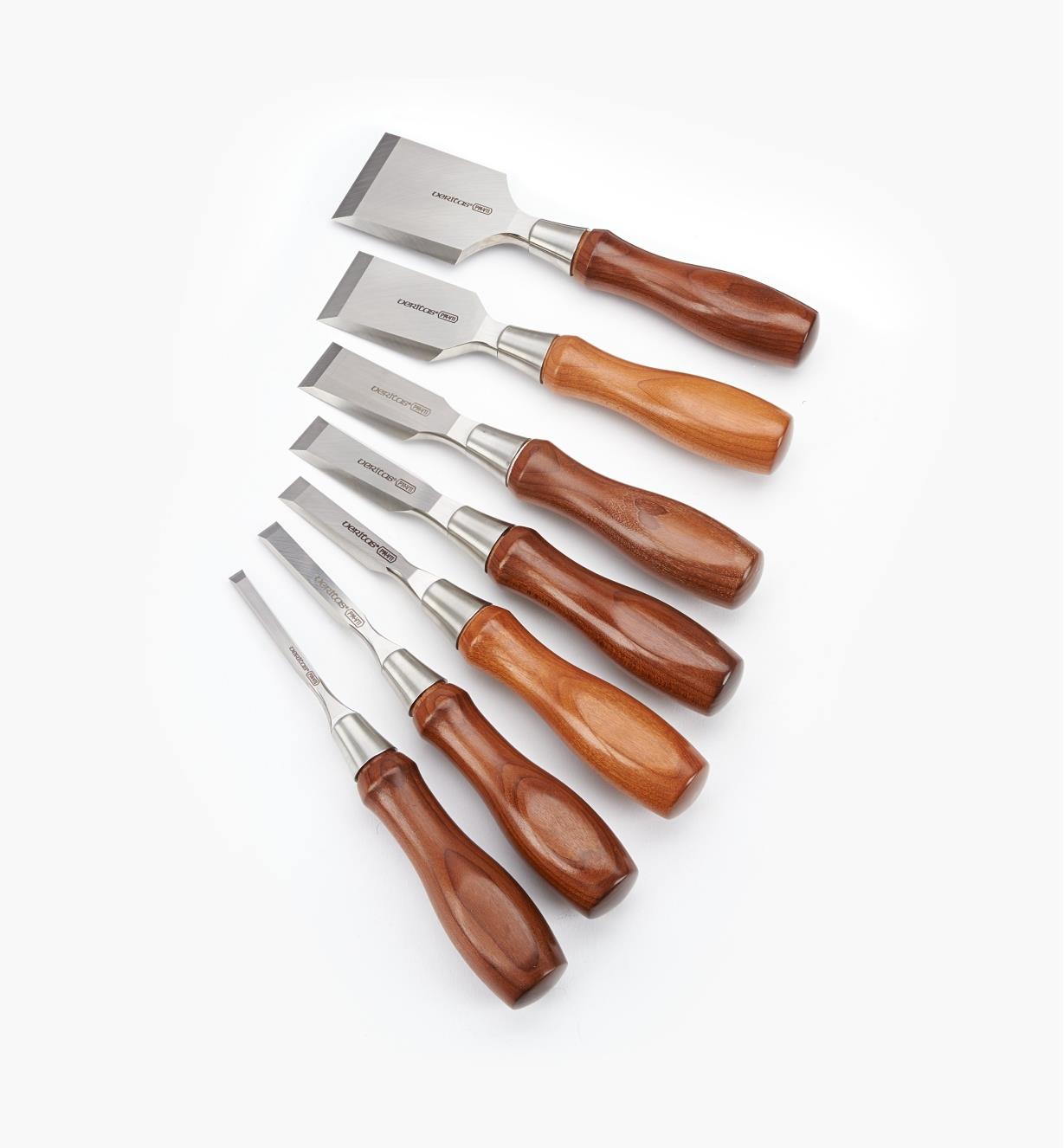 05S2665 - Set of 7 Veritas PM-V11 Butt Chisels (all sizes)