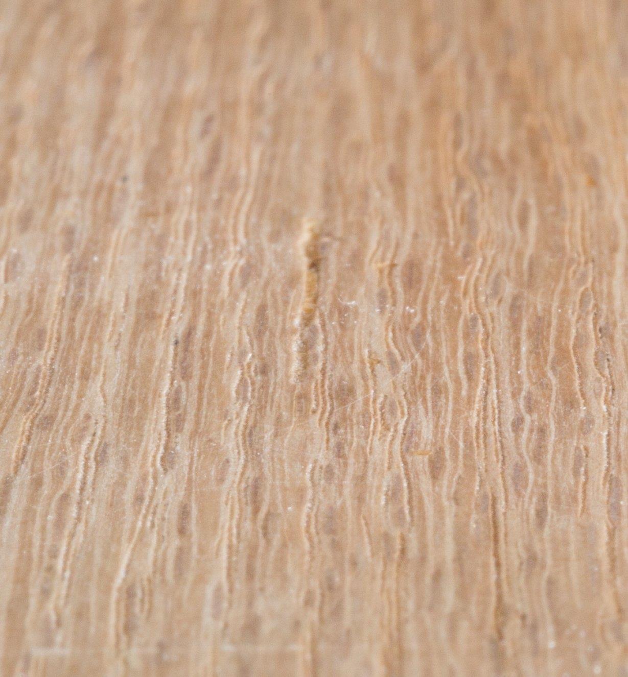Close-up of wood surface after Aqua Coat application