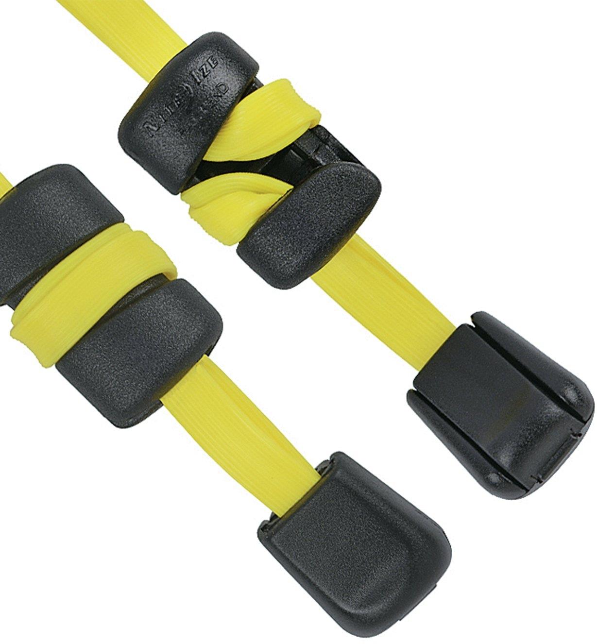 68K0843 - 25" Yellow Betterband Cinchable Elastic Cords, pair