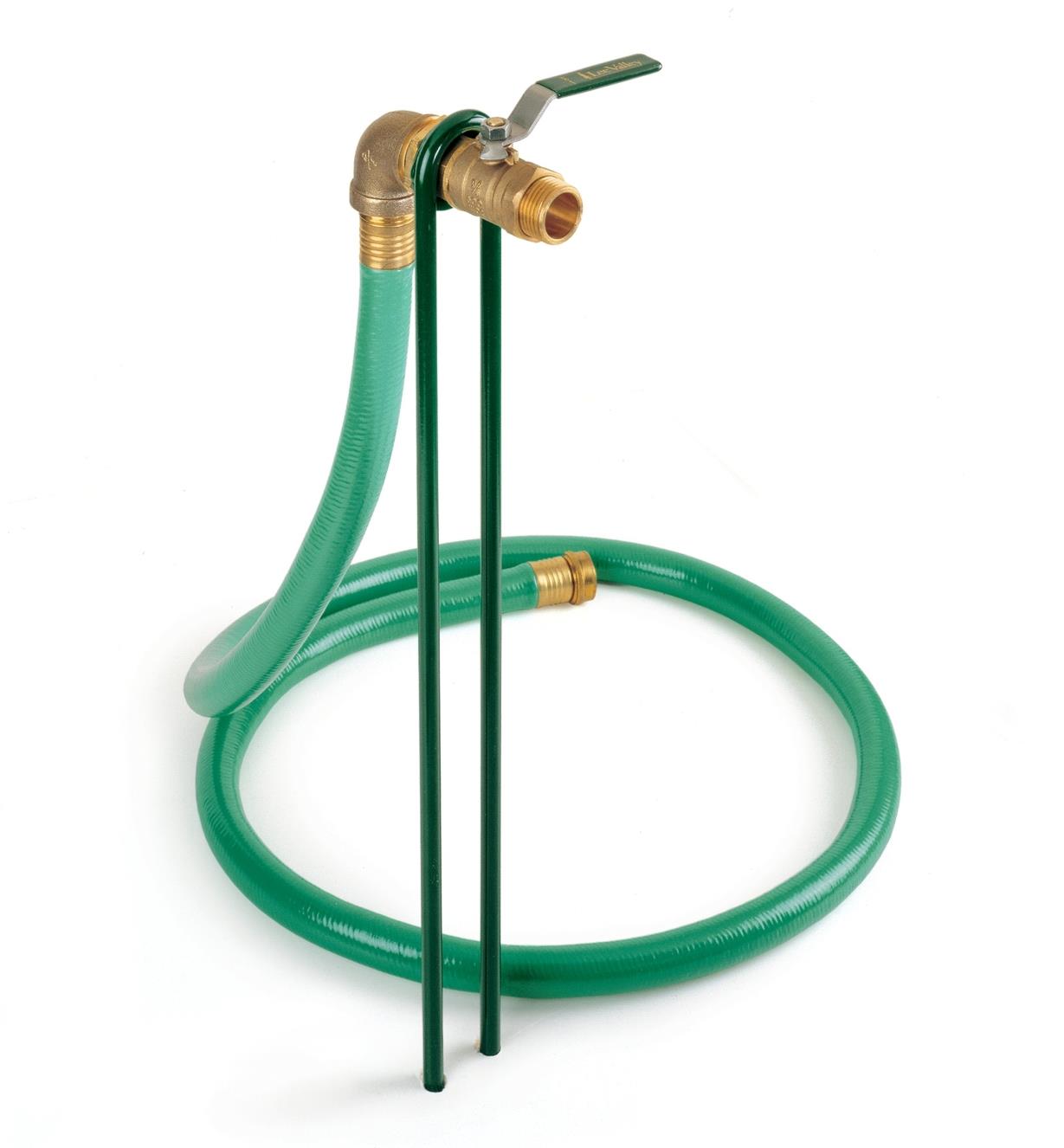Faucet extension attached to a short hose