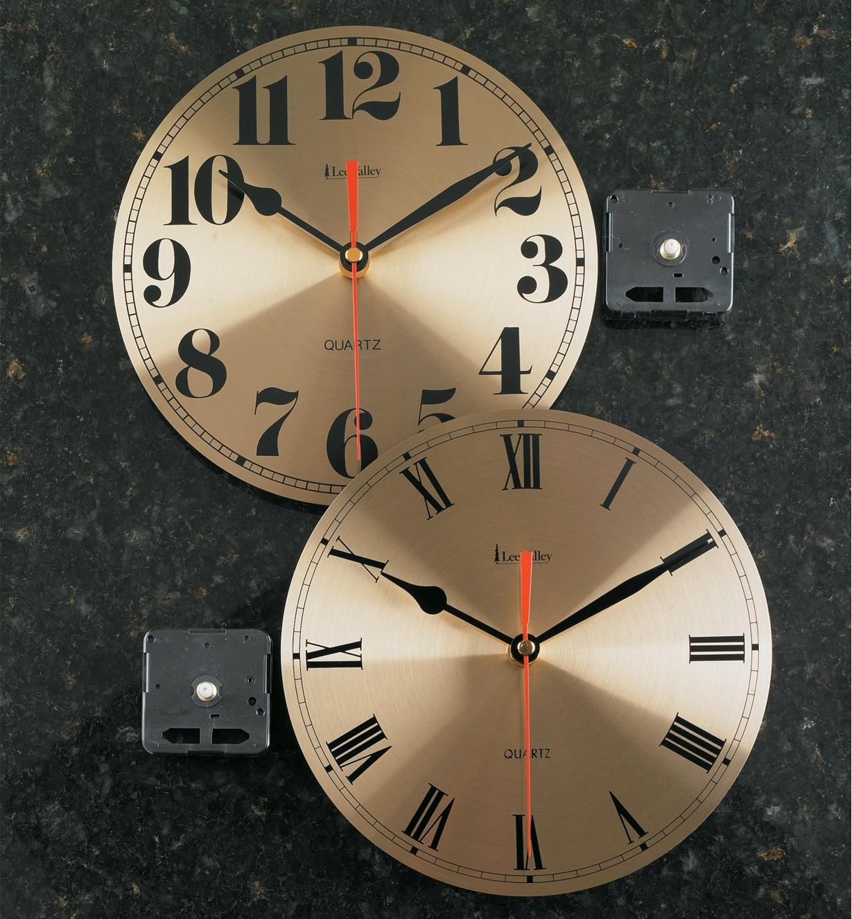 Cadrans et composants pour horloge