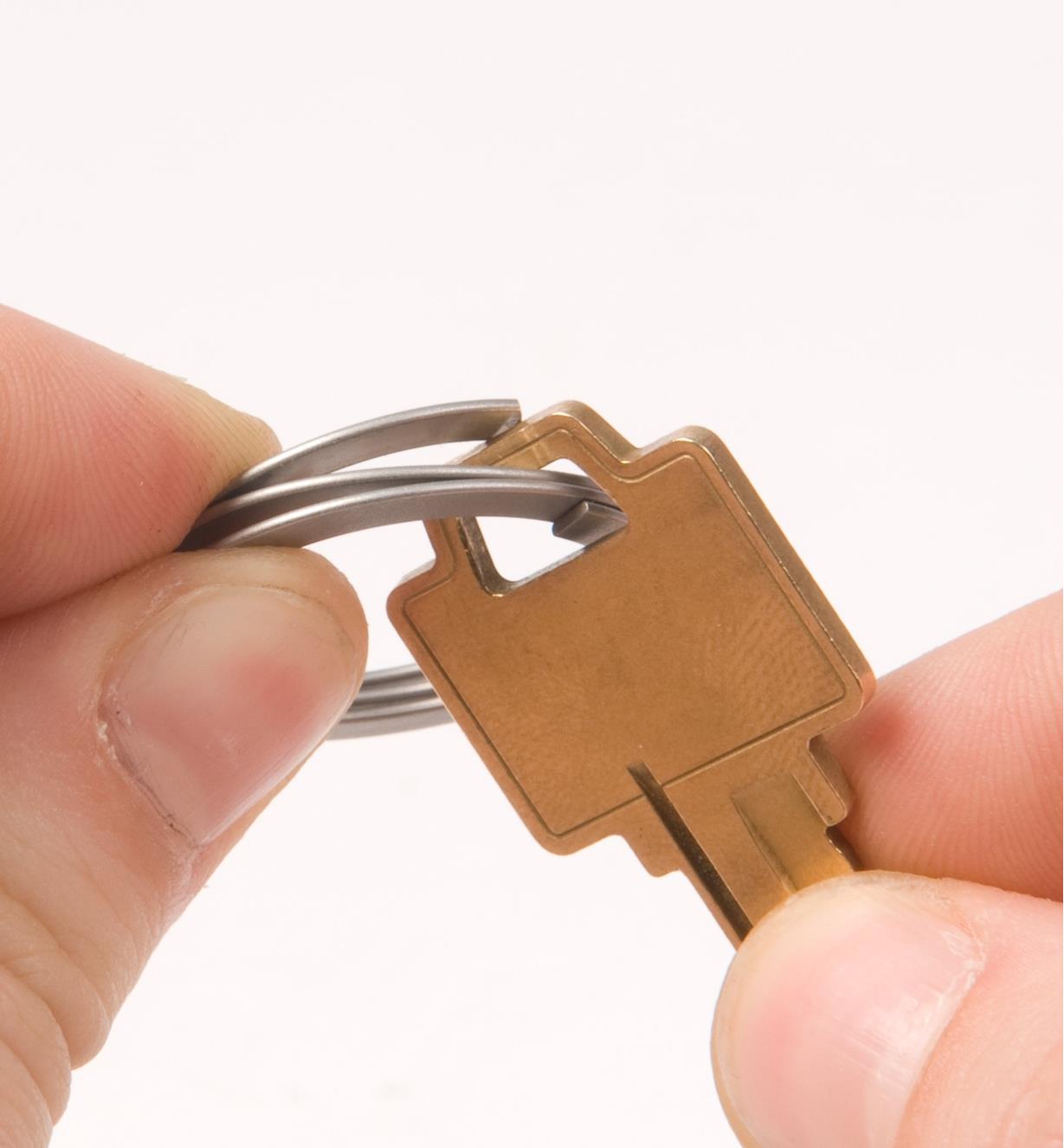 FreeKey key ring with key attached