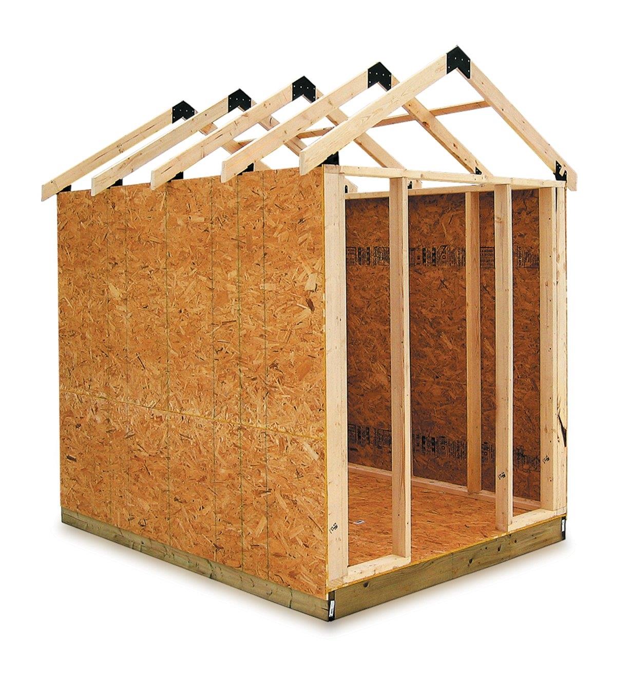 Example of shed built with the Easy Shed Kit