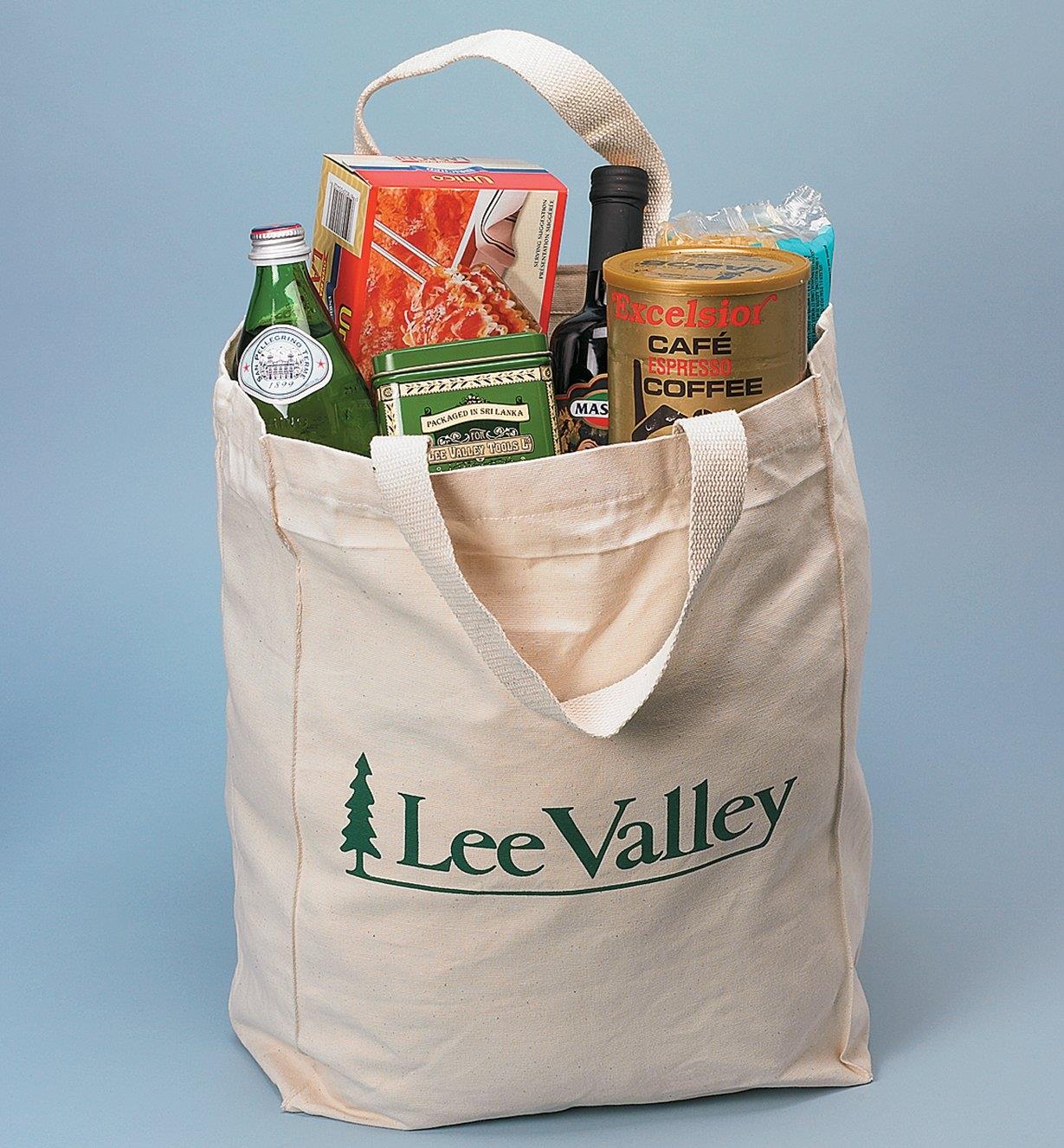 Lee Valley Tote full of groceries