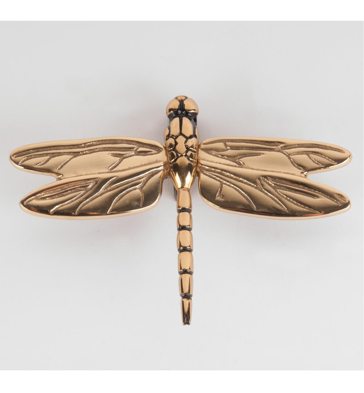 00W0812 - Polished Brass Dragonfly Door Knocker