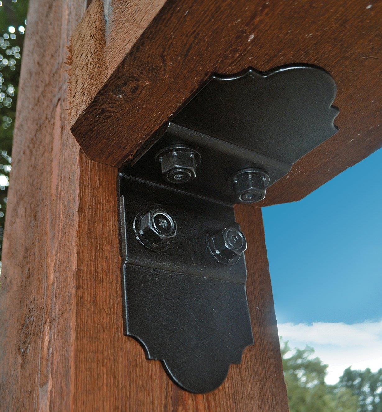 Flush-Mount Plate installed on an outdoor structure