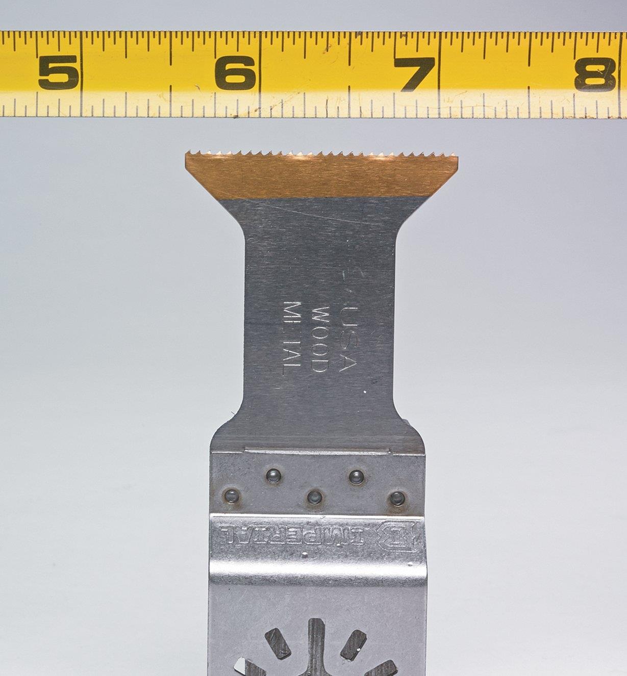 77J5922 - 1 1/4" x 1 5/8" 18 tpi Titanium Nitride Coated Bimetal Blade, each