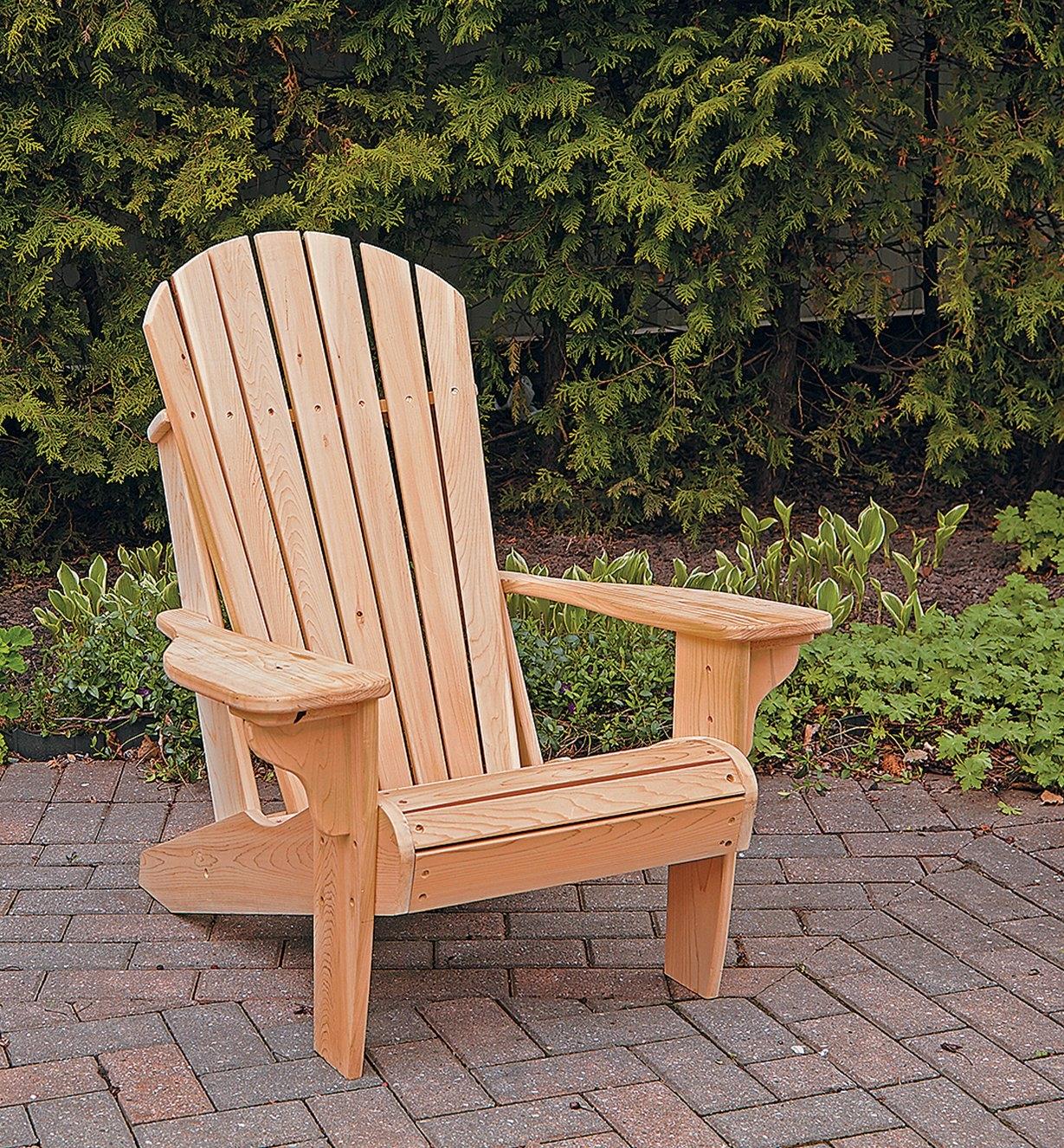 Example of completed Adirondack chair