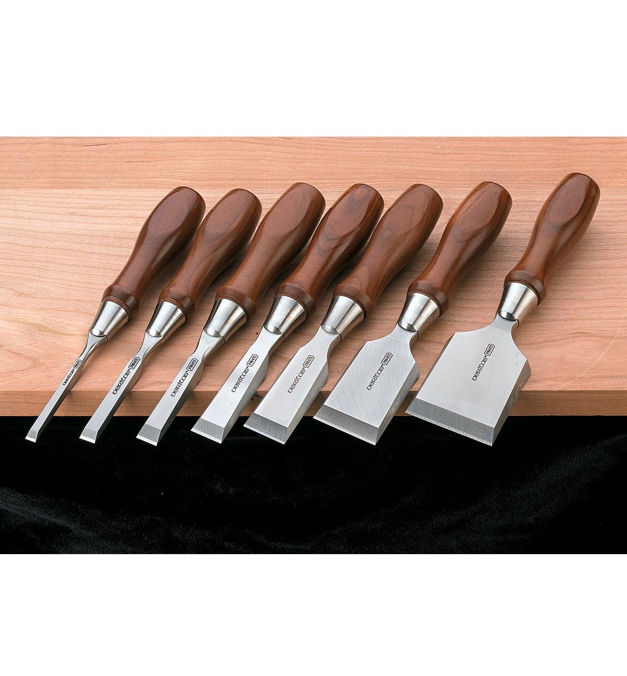 05S2665 - Set of 7 Veritas PM-V11 Butt Chisels (all sizes)