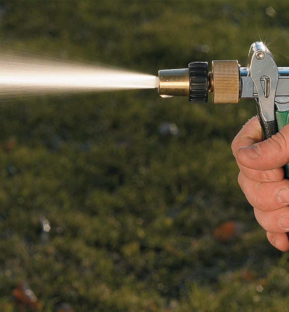 Water Gun spraying with the full action setting