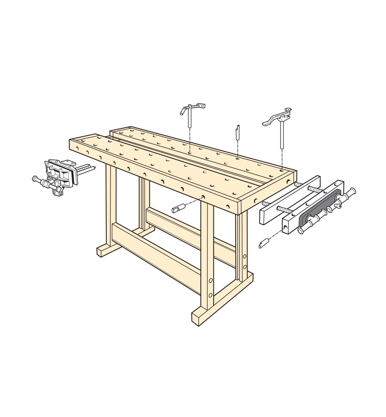 Illustrated example of completed Veritas Workbench 
