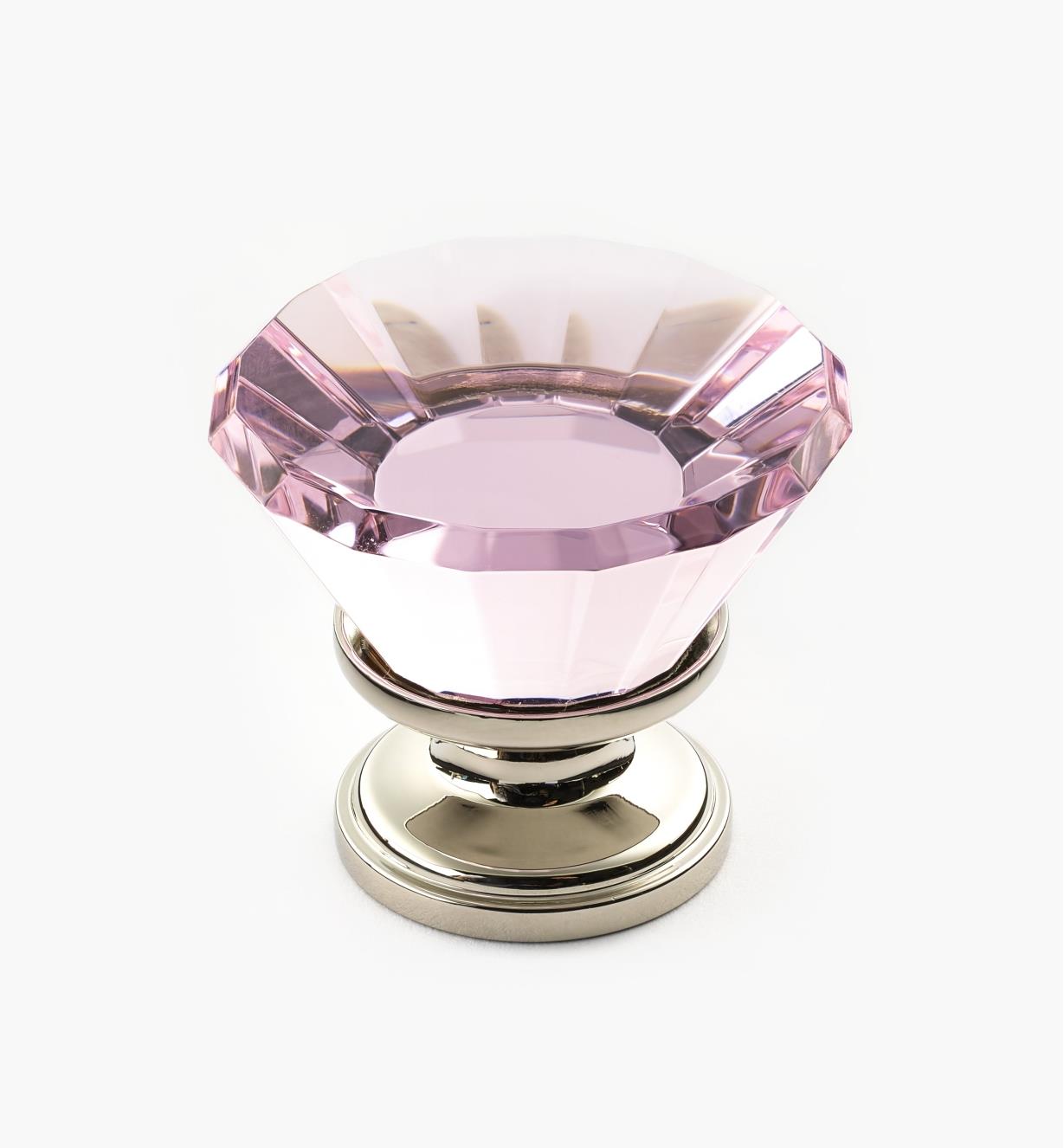 01A3612 - Pink Crystal Knob