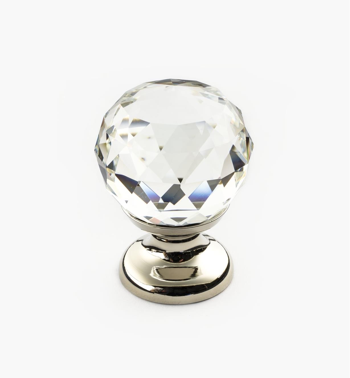 01A3440 - Small Faceted Glass Knob, PN