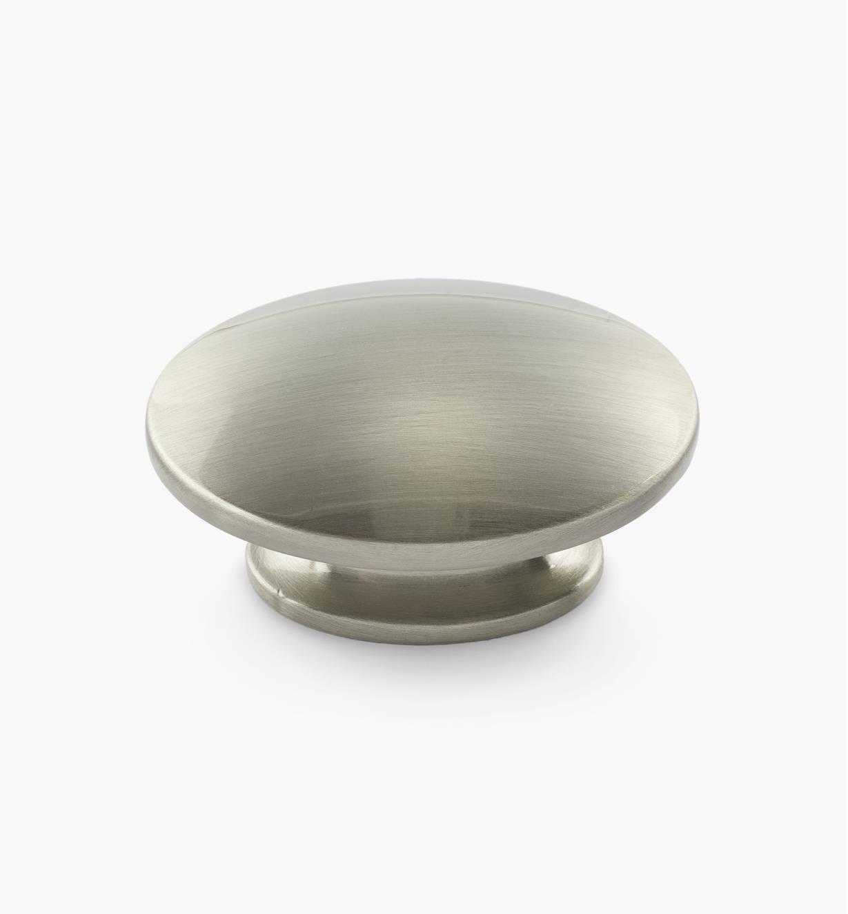 02A4412 - Dome-Faced Small Satin Nickel Oval Knob