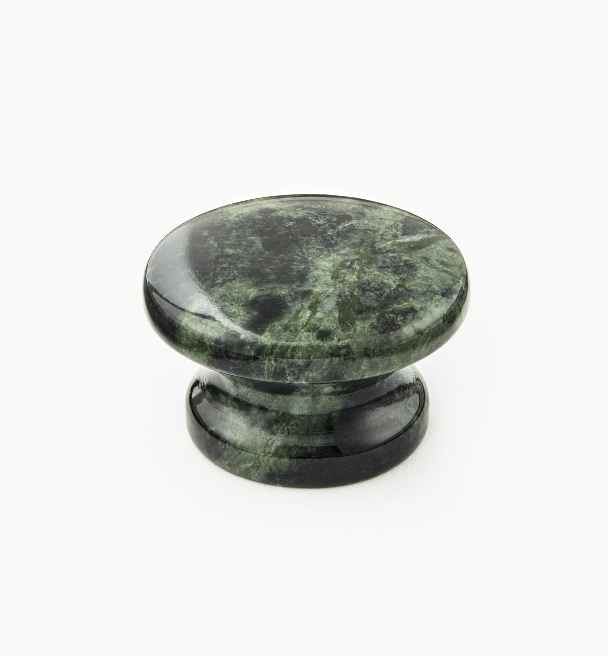 00W4031 - Green Marble Knob, 40mm x 25mm
