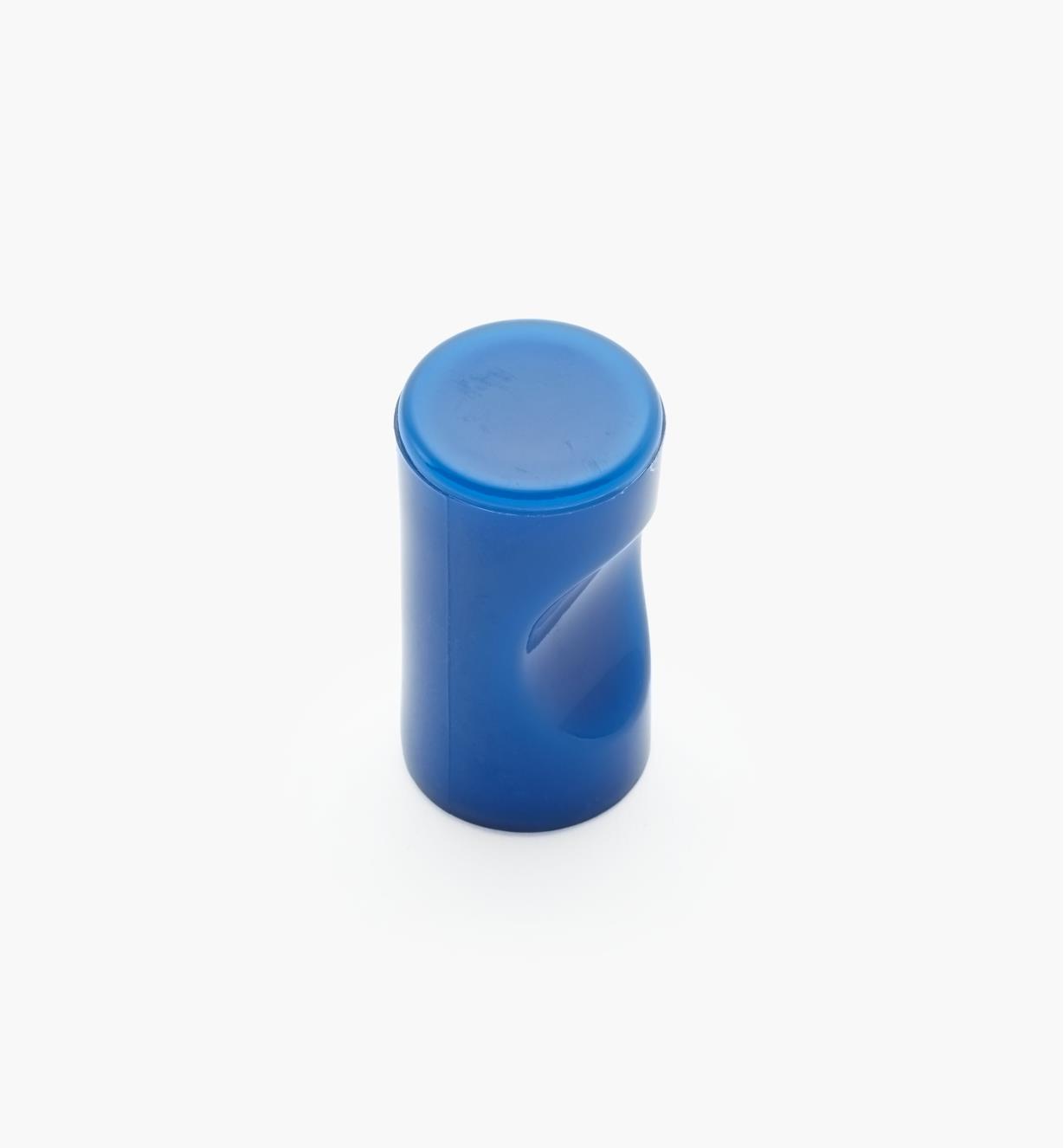 01W4516 - Bouton à encoche, bleu, 13 mm x 1 1/8 po