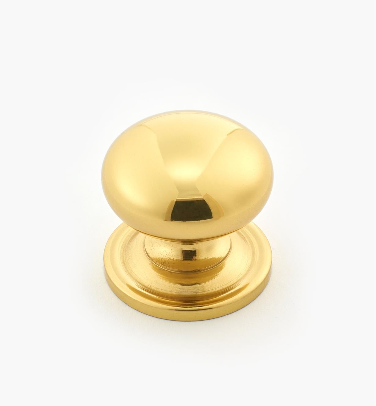 00W9010 - 1" x 1" Solid Brass Knob